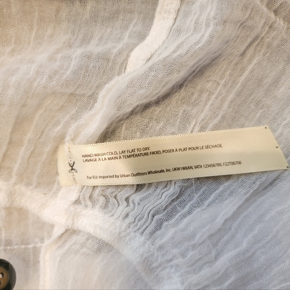 Free People White Pintuck Peasant Blouse - Picture 8 of 8